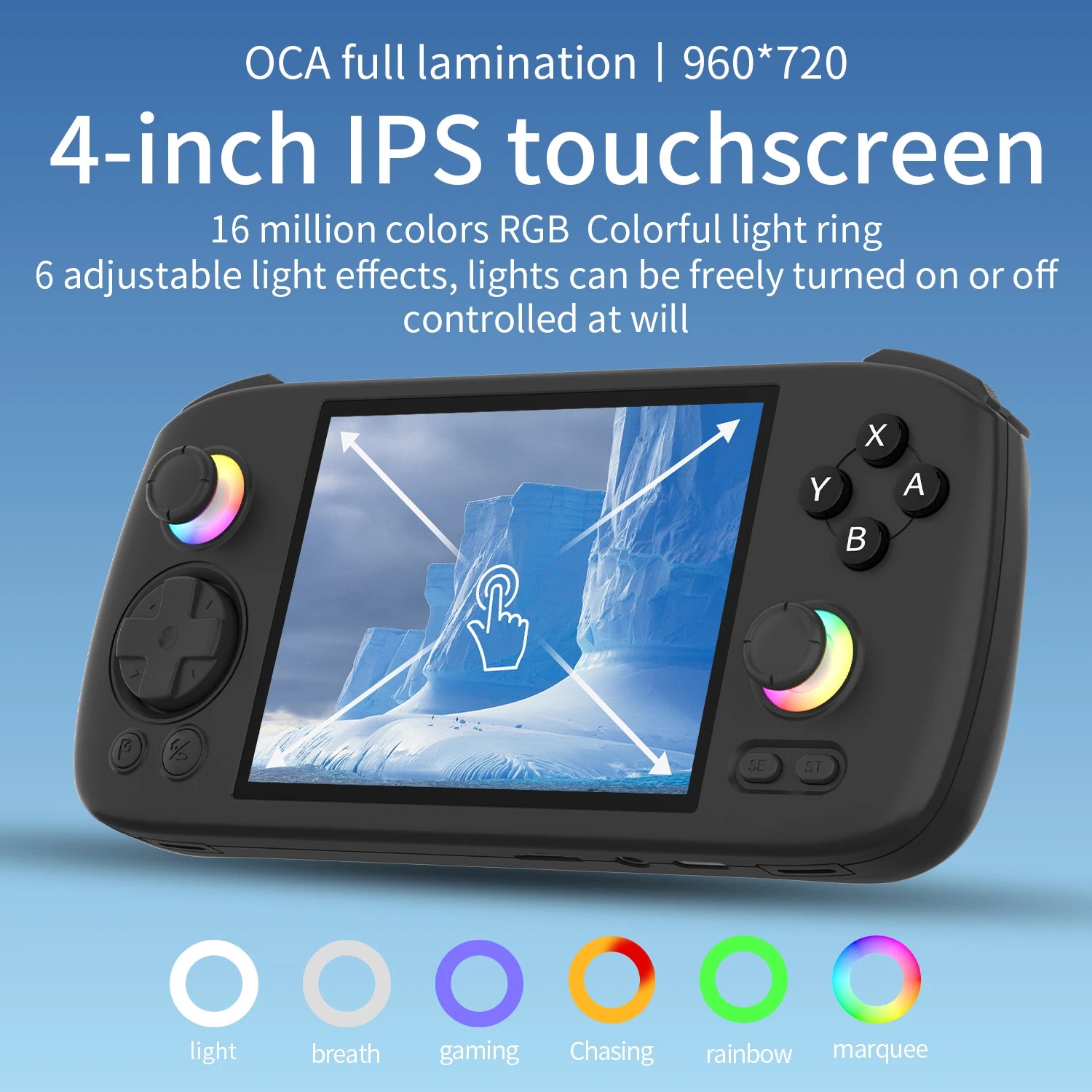 ANBERNIC RG 406H Handheld Game Console 4" IPS Multi-touch Screen Android 13 RG406H Retro Video Games Players Support FOTA Update
