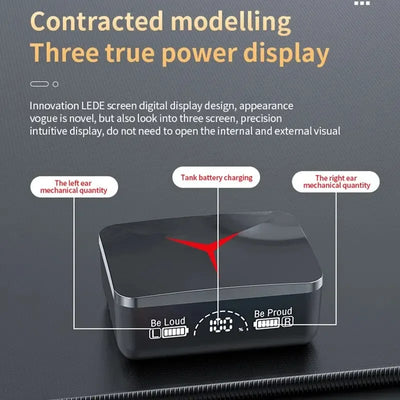 Auriculares inalámbricos para juegos M90 - Auriculares deportivos TWS M90 Bluetooth 5.3 originales con micrófono para smartphone