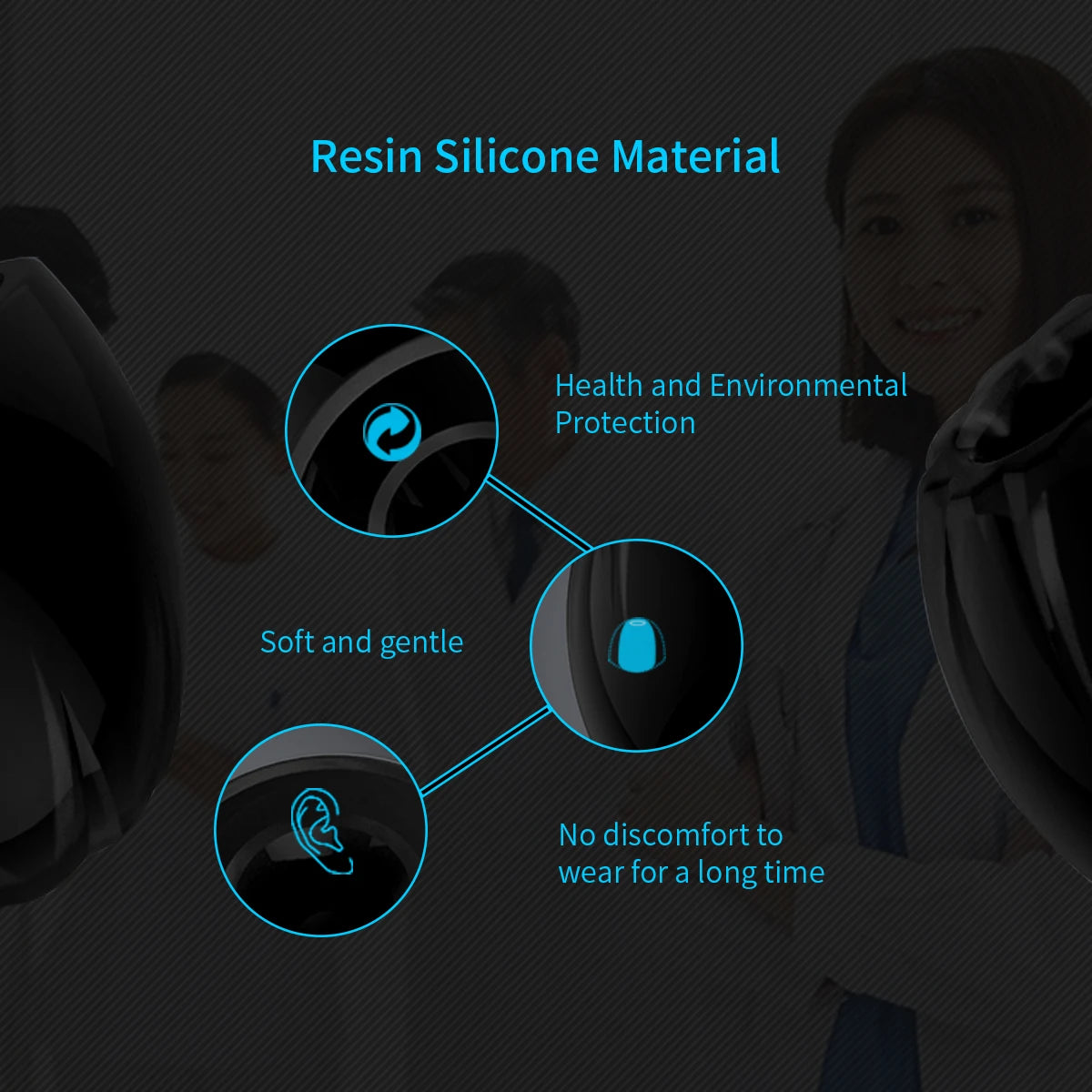 KZ 3Pairs (6pcs) Wired Earphone Memory Cotton Earmuffs Rebound Earplugs Headset PU Sponge Memory Sponge Headphones Eartips - Maliame Store