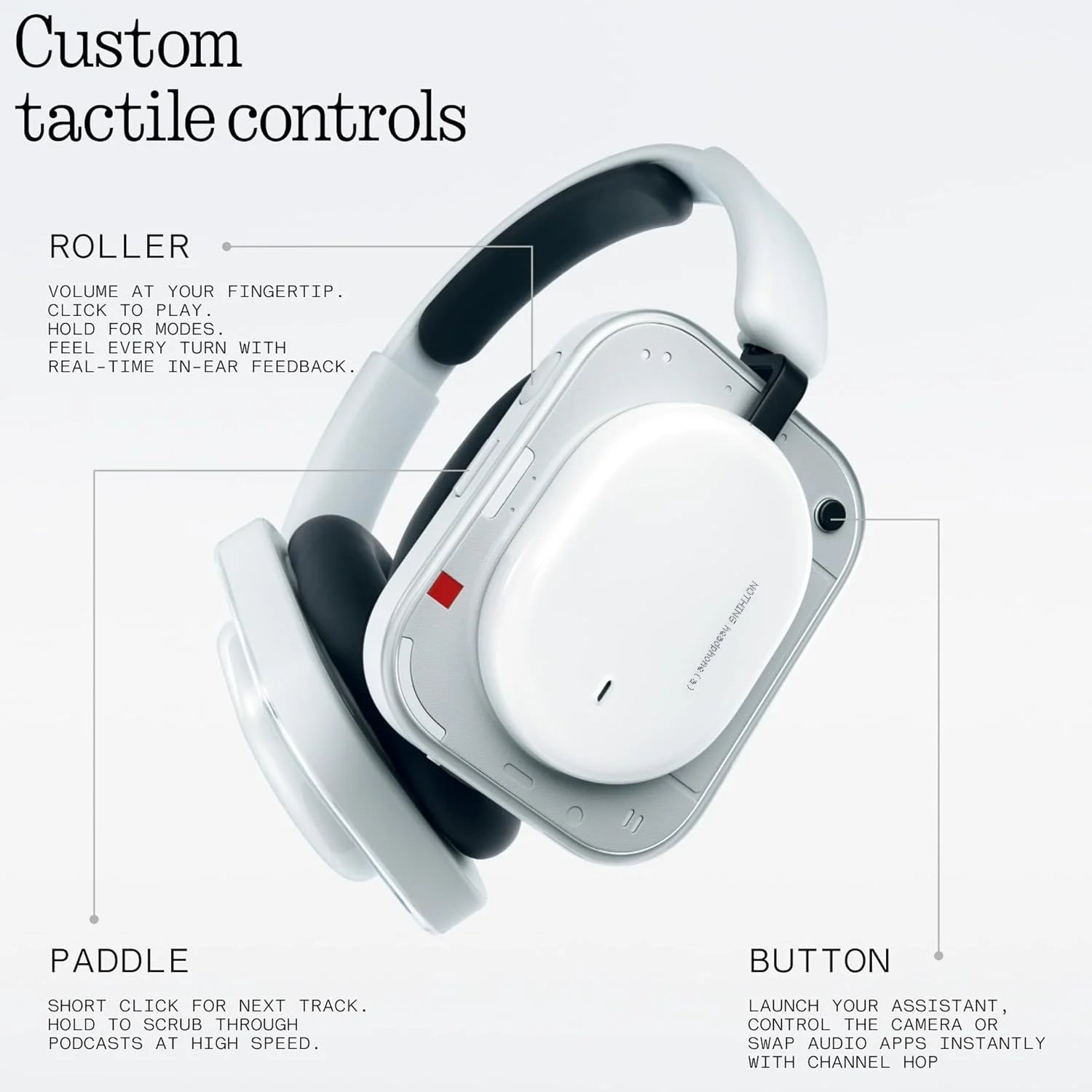 Nothing Headphone (a) — Casque Sans Fil ANC | Bluetooth 5.4 | 135H Autonomie | Design Transparent | IP52