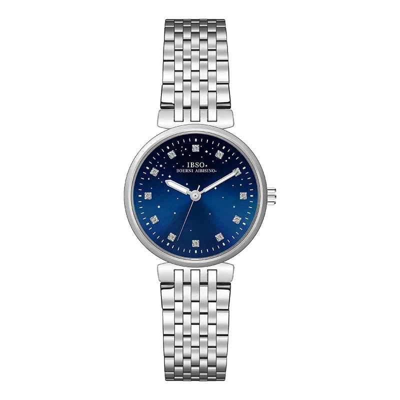 Luxury Women Watches Small Blue Leather Waterproof Fashion Golden Hand Clock Female Gifts New Top Brand Ladies Wristwatch Green