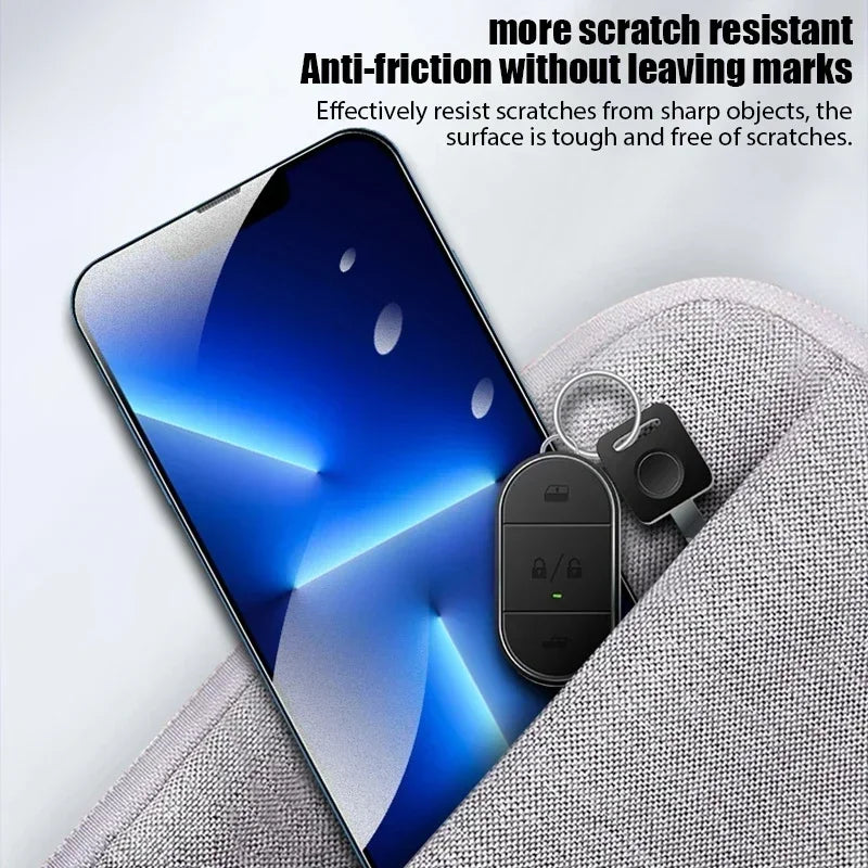 4Pcs Matte Tempered Glass For iPhone 14 13 12 11 15 Pro Max 7 8 16 Plus Frosted Screen Protector For iPhone 13 Mini X XR XS MAX - Maliame Store