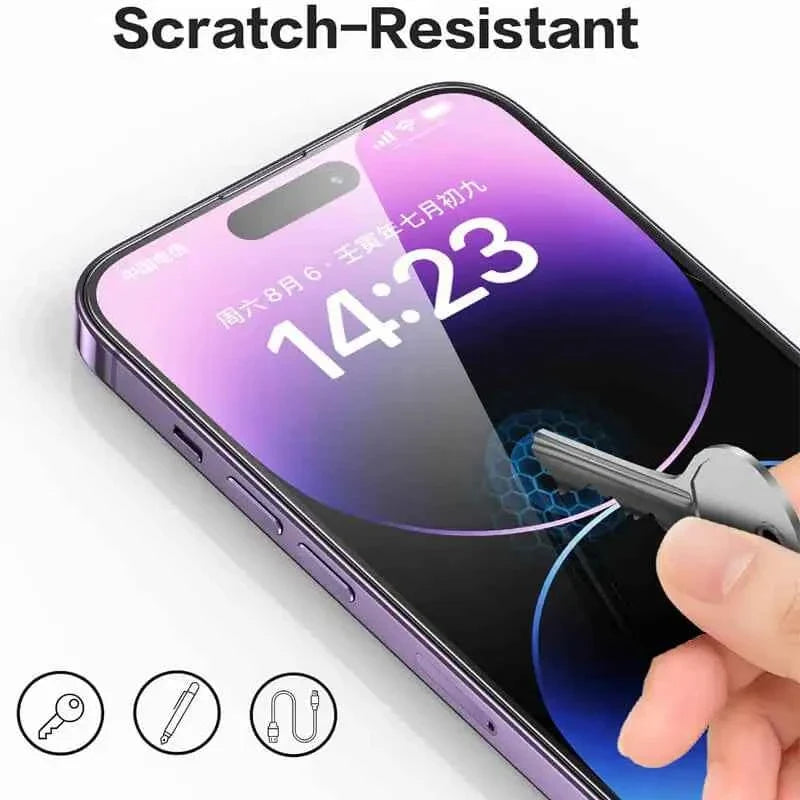Tempered Glass for iPhone 14 Pro 15 16 17 13 12 11 pro max screen protector for iphone 15 pro mica for iphone 13 14 pro glass - Maliame Store