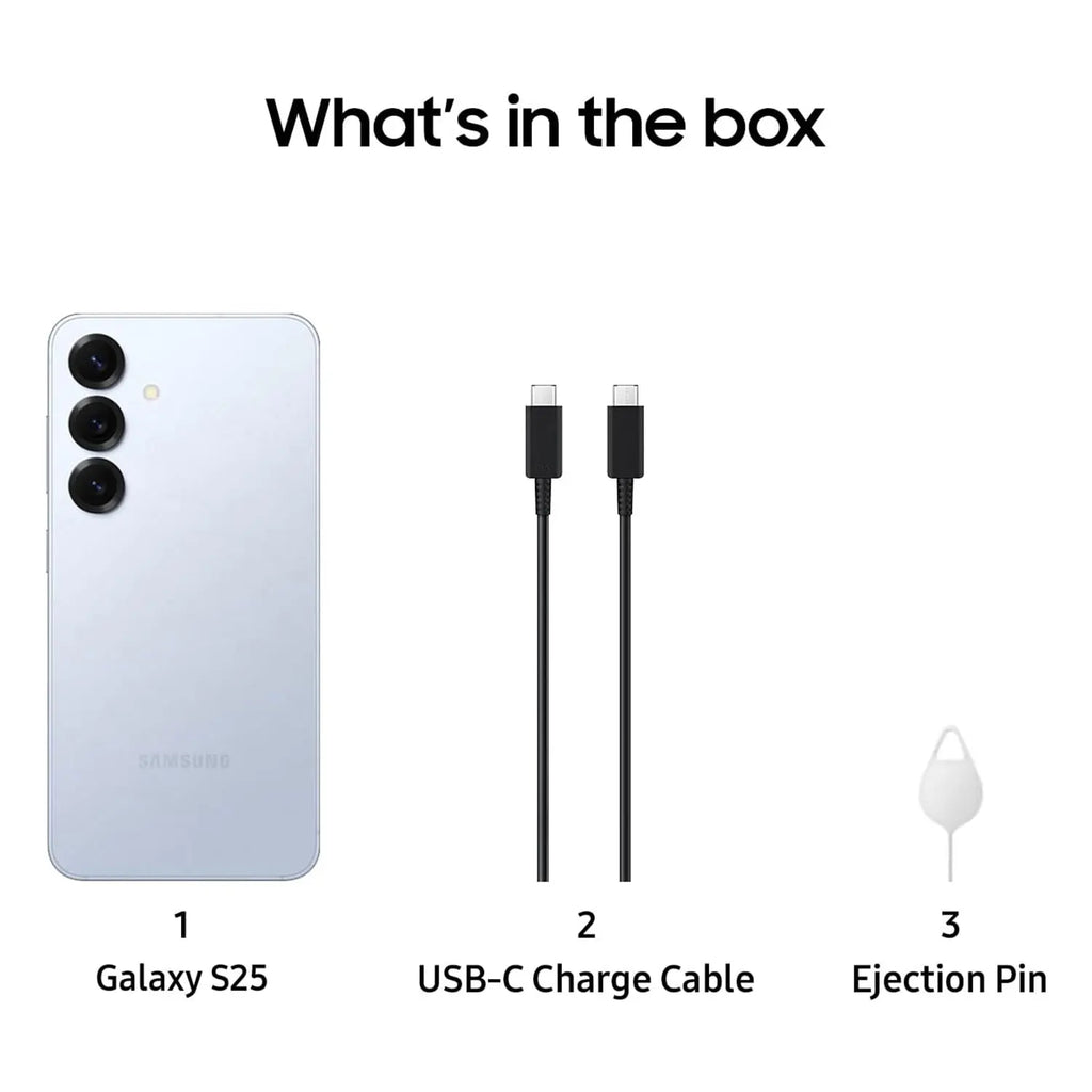 Nouveau smartphone Samsung Galaxy S25 (2025) avec intelligence artificielle, processeur Snapdragon 8 Elite, écran AMOLED 2X dynamique de 6,2 pouces à 120 Hz, batterie de 4 000 mAh et certification IP68. 