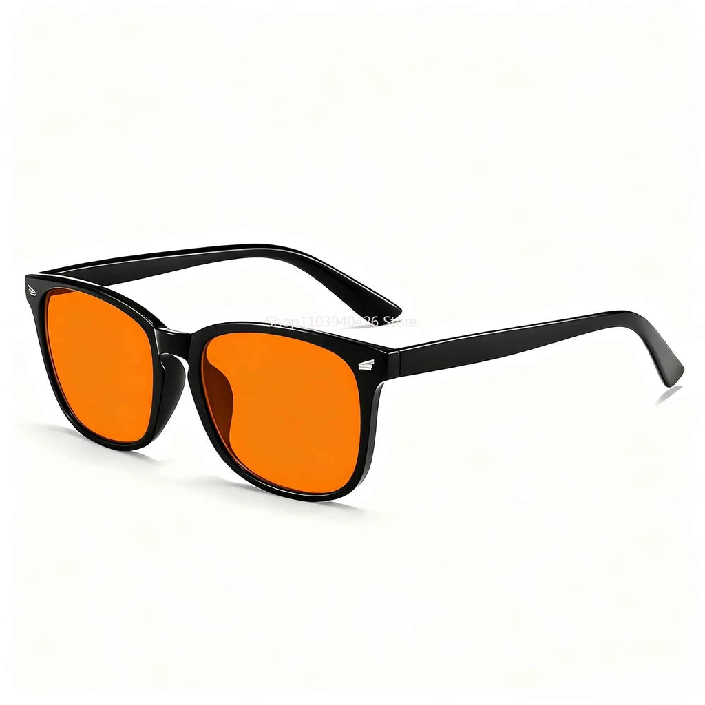Blue Light Glasses Men Sleep Glasses For Blue Light Blocking Red Lens For Computer Gaming Reduce Eyestrain Bluelight Glasses - Maliame Store