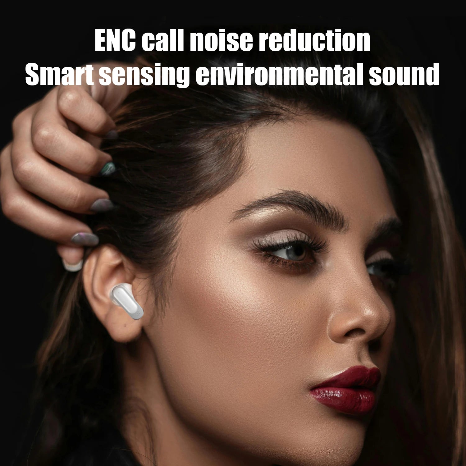 Écouteurs sans fil TWS à suppression de bruit ANC BOSECXT Ultra V11 Smart Touch multi-fonctions grand écran, écouteurs à basses profondes ENC Nouveauté