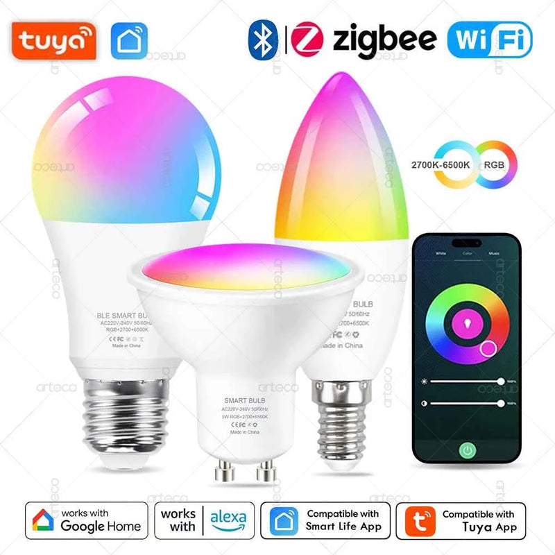 Lampe LED intelligente Tuya