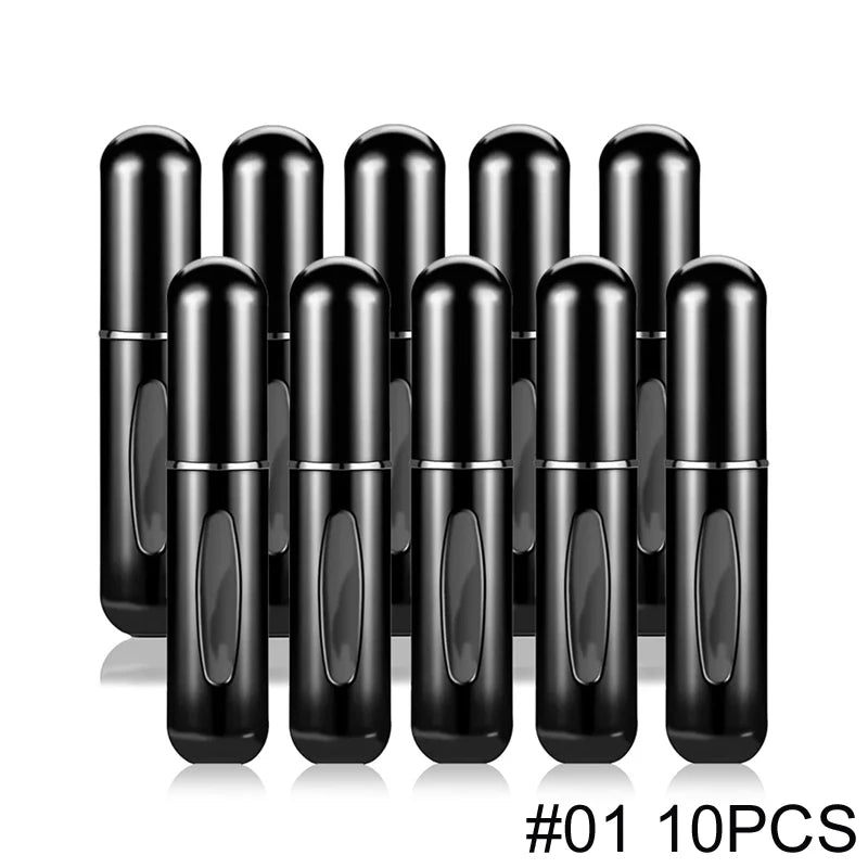 1/5/10PCS 5ml Portable Perfume Atomizer Mini Perfume Bottle Sample Spray Bottling Dispenser Cosmetics Travel Container - Maliame Store