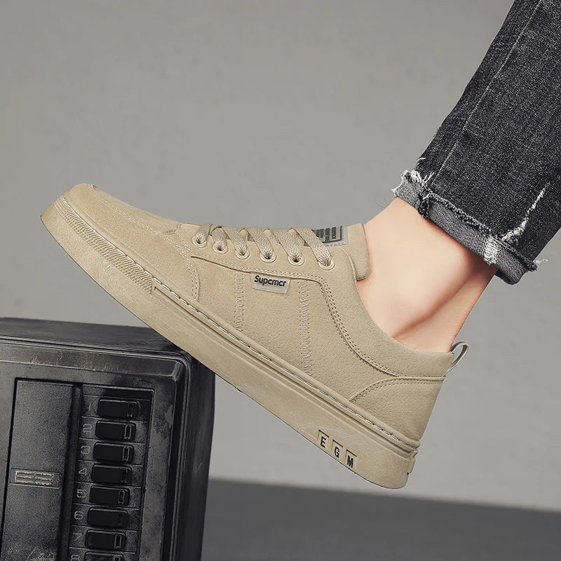 Men's Shoes 2025 New Spring Work Safety Shoes, Anti-slip, Wear-resistant, Versatile Casual Sports Work Shoes, Men's Board Shoes - Maliame Store