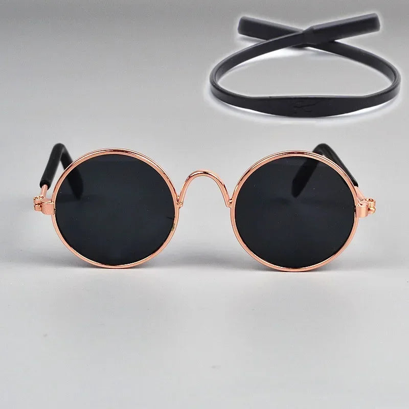 Cat Sunglasses Summer Outdoor Puppy UV Protection Sunglasses Dolls Sun Glasses Small Dog Cosplay Photo Props Cute Pet Sunglasses - Maliame Store