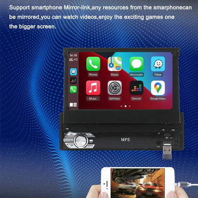 Universal 1 Din Retractable autoradio