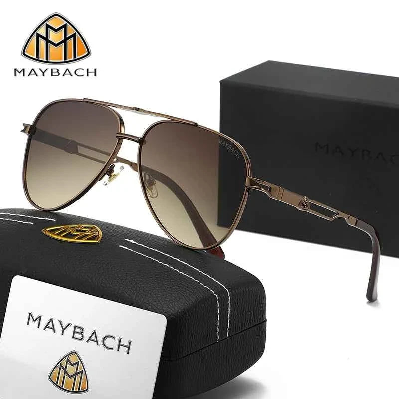 MAYBACH Sunglasses Luxury brand for Men and women Classic Sun Glasses High Quality Eyewears Pilot Goggle UV 400 Protection 527 - Maliame Store