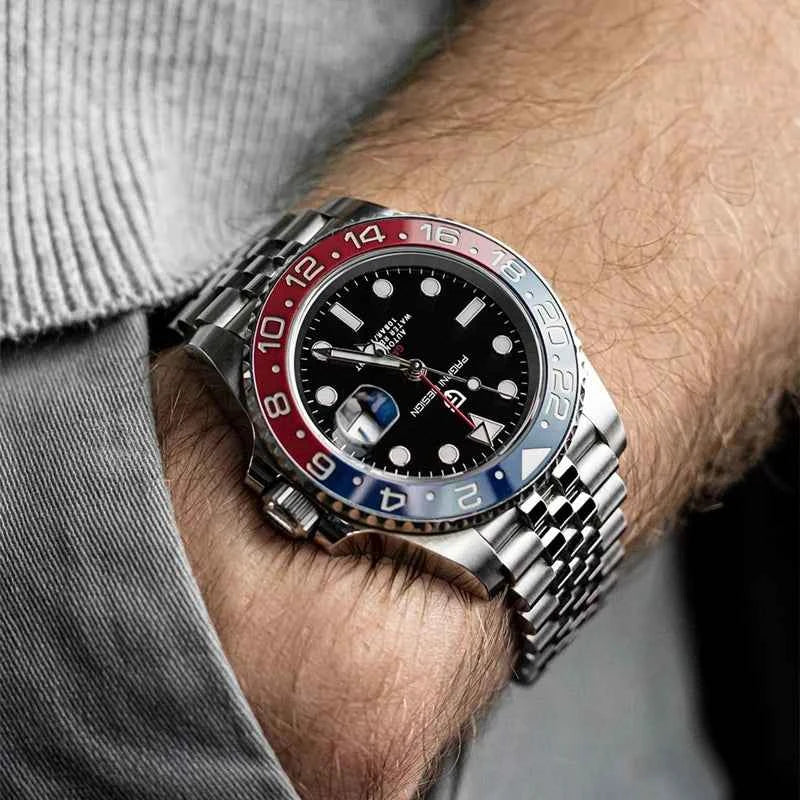 PAGANI DESIGN V3 Version GMT Watches Men's Luxury Sapphire Automatic Mechanical Watch 40MM Stainless Steel Waterproof Watch - Maliame Store