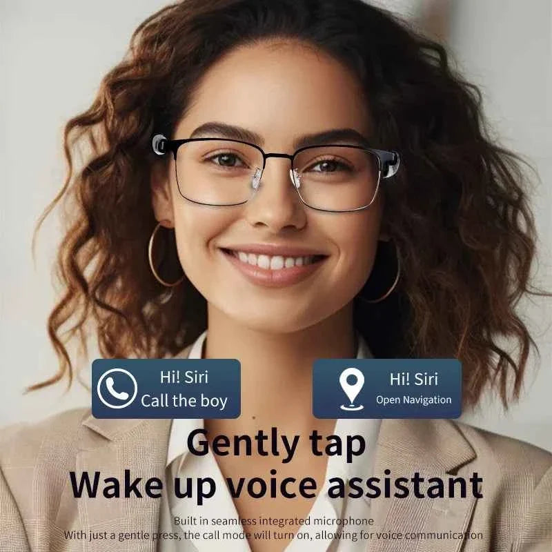 CLLOIO Bluetooth Smart Glasses Myopia Prescription Photochromic Sunglasses for Men and Women Anti Blue Ray Reading Glasses - Maliame Store
