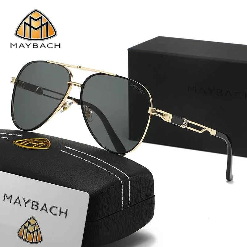 MAYBACH Sunglasses Luxury brand for Men and women Classic Sun Glasses High Quality Eyewears Pilot Goggle UV 400 Protection 527 - Maliame Store