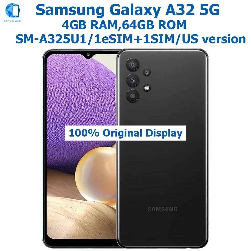 Samsung Galaxy A32 5G Smart Android Phone 6.5-inch A325U1 Snapdragon 5000mAh  Four Camera 48MP NFC US Edition Original Unlock