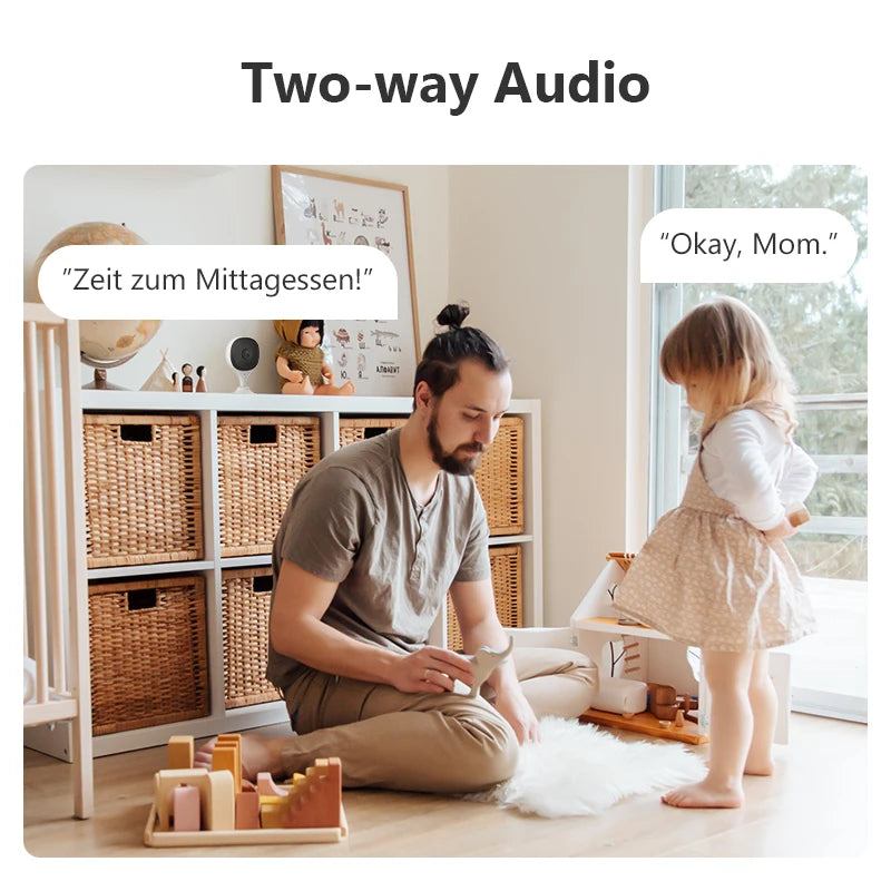 Caméra de sécurité Wifi d'intérieur IMOU Cue 2E 3MP, moniteur bébé, détection humaine, vision nocturne, caméra IP, surveillance vidéo