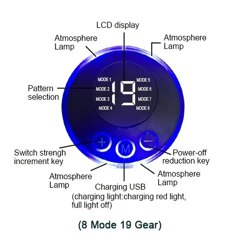 Abdominal Muscle Massager Fitness ABS Arm Training Patches Muscle Exercise Instrument USB Charging Home Men - Maliame Store