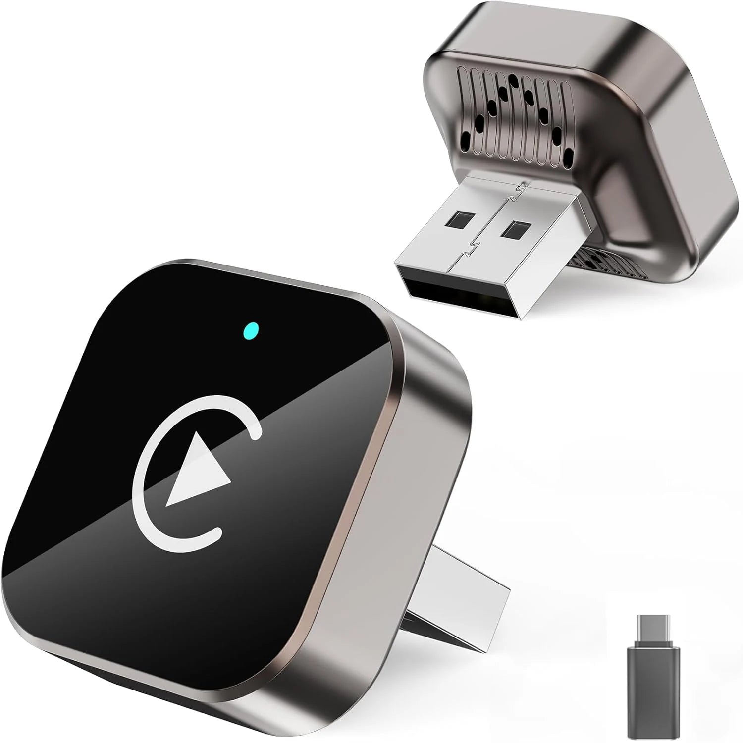 Adaptateur CarPlay sans fil (version 2026 améliorée) pour Apple iPhone et Android, petite taille, Plug and Play, connexion sans fil rapide et stable