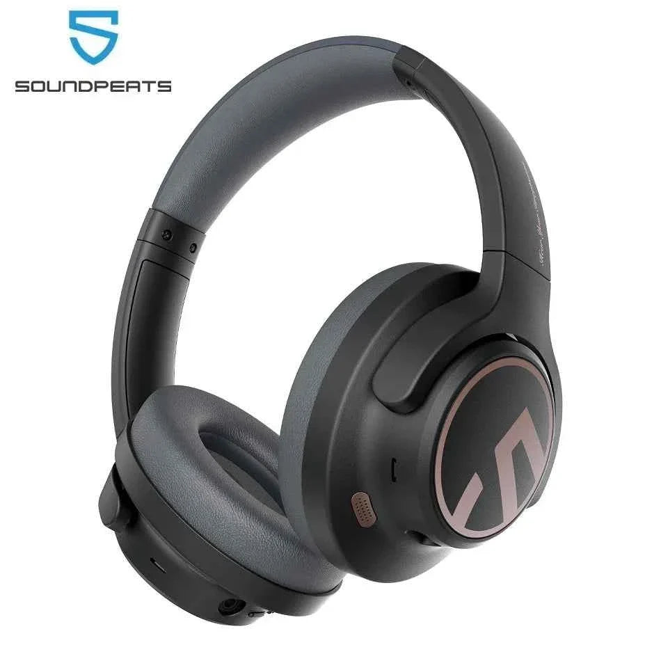 SoundPEATS Space Headphones Bluetooth 5.3 Hybrid Active Noise Cancelling Wireless Headphone,123H Play,Mic,Multipoint Connection - Maliame Store