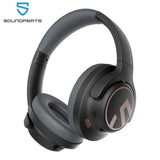 Auriculares Bluetooth SoundPEATS Space con cancelación de ruido 5.3, ANC activo híbrido, 123 horas de reproducción, micrófono, conexión multipunto