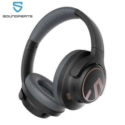 Auriculares Bluetooth SoundPEATS Space con cancelación de ruido 5.3, ANC activo híbrido, 123 horas de reproducción, micrófono, conexión multipunto
