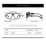 Gafas de lectura con montura grande y protección contra la luz azul para hombre y mujer