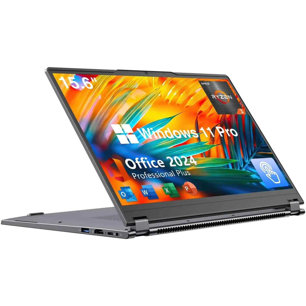 2 in 1 Laptop Computer,15.6" 16GB 512GB Touchscreen , AMD Ryzen R3 3200U, Radeon Vega 3, 1920x1080 FHD Display Blacklit Keyboard - Maliame Store