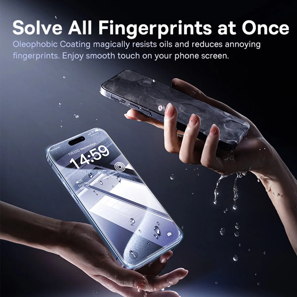 Baseus Tempered Glass for iPhone 17 16 Pro Max Screen Protector for iPhone 15 14 13 12 11 Pro Max Clear Edge Anti-Peeping Film - Maliame Store