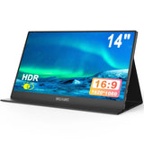 Monitor portátil WUAWE de 14 pulgadas: pantalla de viaje USB-C HDMI 1080P