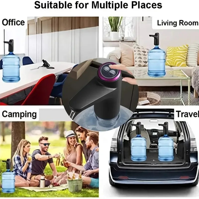 Portable 5-gallon Water Dispenser with USB Charging-Automatic Electric Pump Suitable for Home, Office, and Outdoor Use - Maliame Store