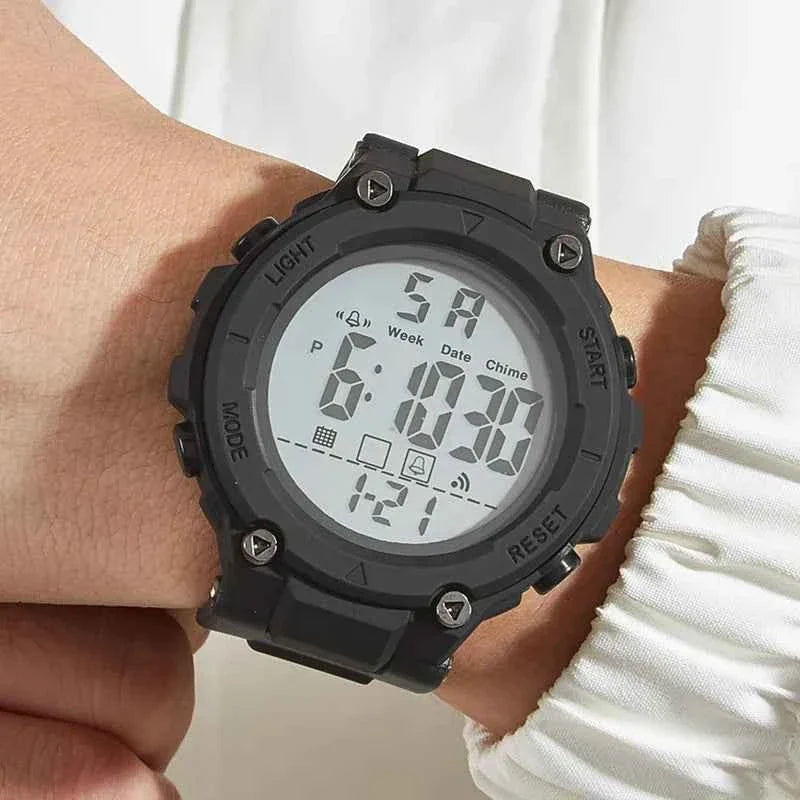 Men's Watches | Led+Timer+Stopwatch+Alarm Clock | Lightweight and Resistant to Falling | Men's and Women's Gym Outdoor Universal Fashion Electronic Watch - Maliame Store