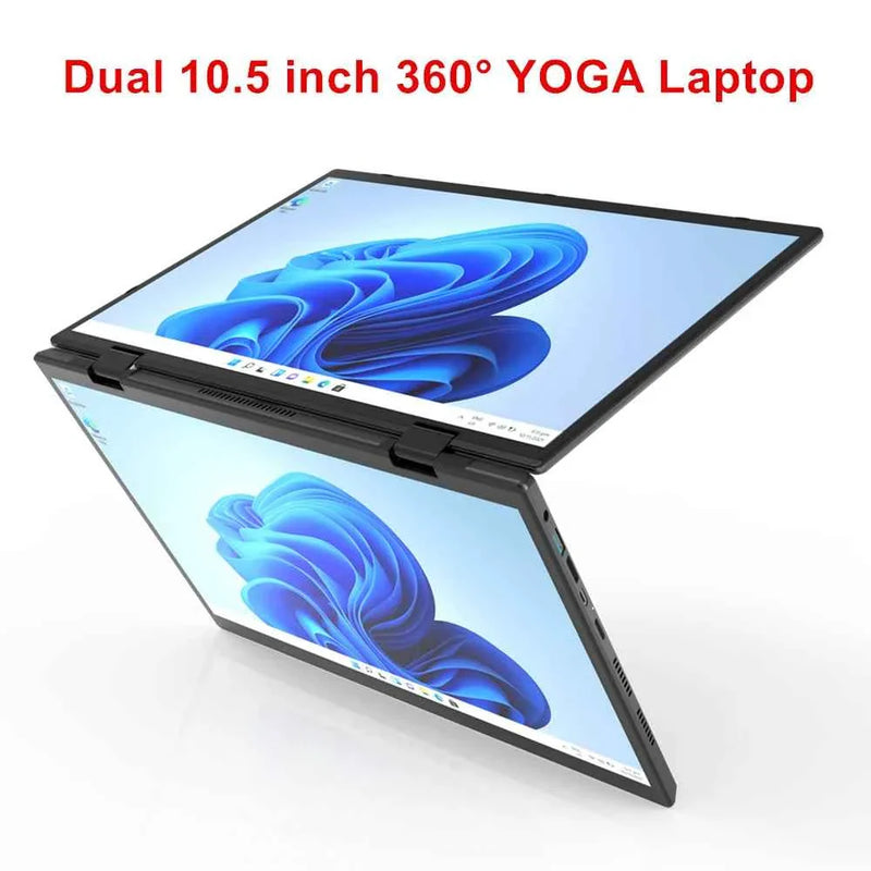 Portátil Topton L15 Yoga con pantalla táctil IPS de 10,5 pulgadas y 360°, Windows 11, 2 en 1, tableta, portátil, miniordenador de oficina