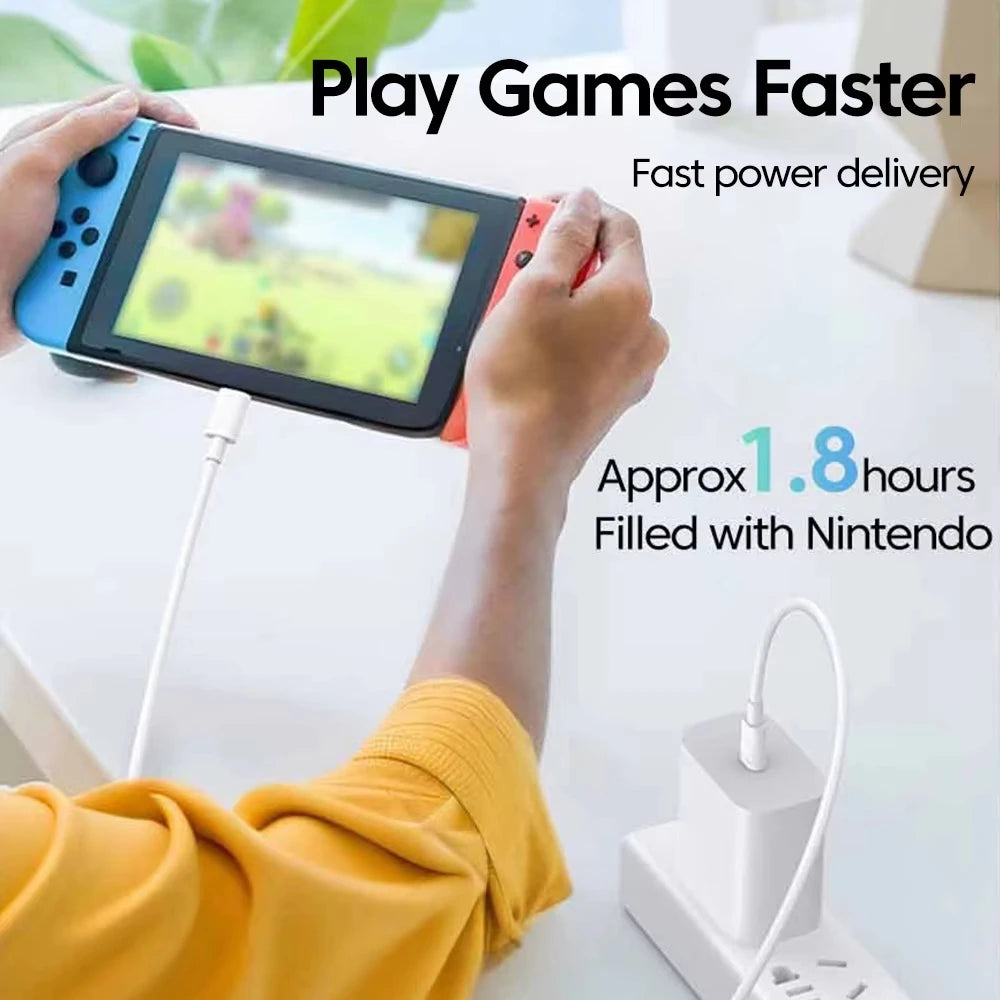 NNBILI 3Pcs Universal 120W 10A Fast Charger PD Dual Type C Quick Charging Cable Data Wire Cord For iPhone 15 16 Samsung HUAWEI - Maliame Store