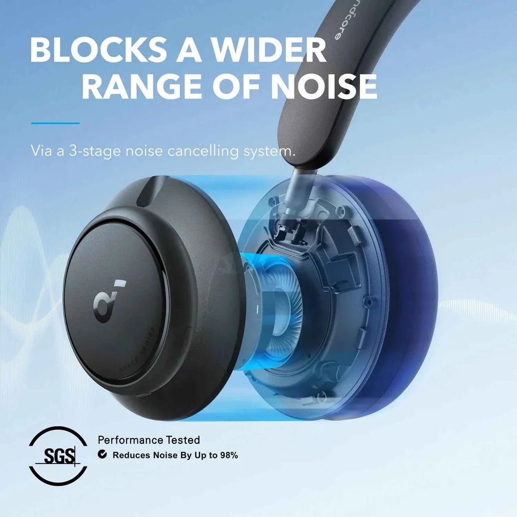 Soundcore by Anker Space Q45 Wireless Bluetooth Headphones ANC Active Noise Cancellation LDAC HiRes 50 hours of playtime - Maliame Store