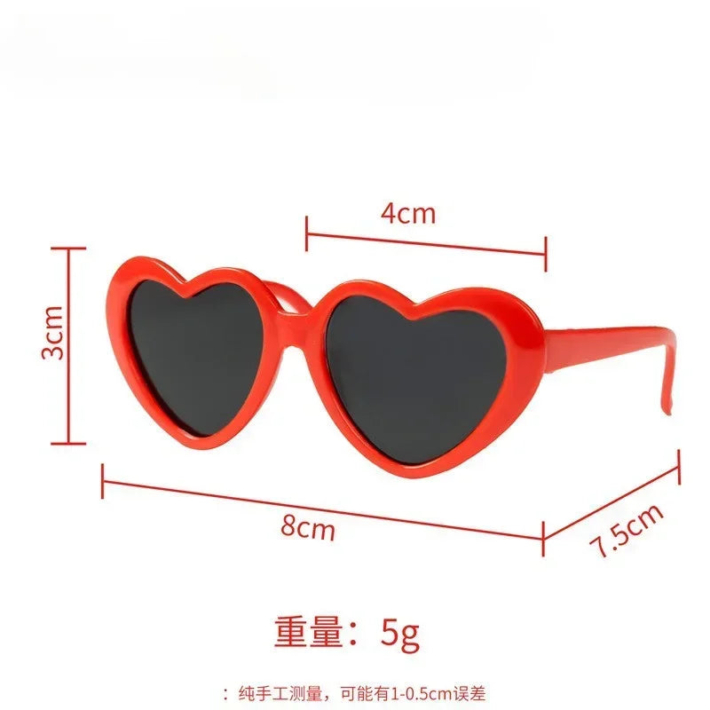 для собак Dog Glasses Pet Heart Glasses Cat Accessories Puppy Photos Tools Decorations for Dog Summer Party Eyewear Glasses - Maliame Store