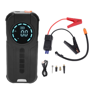 Car jump starter air compressor