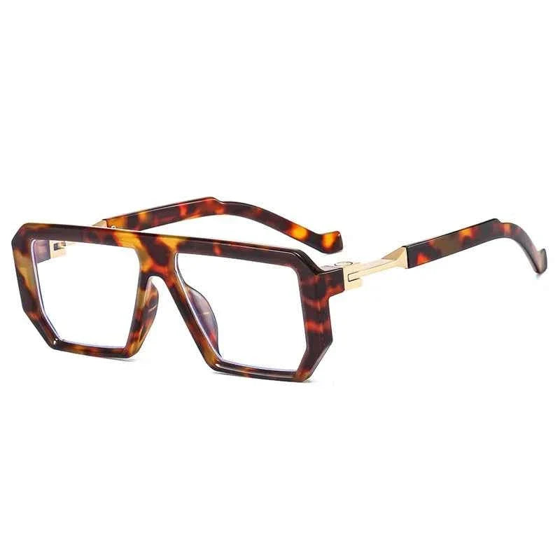KOCOLIOR 2024 New Square Alloy Anti Blue Light Reading Glasses for Man and Woman Personalized and Fashionable Presbyopia Glasses - Maliame Store