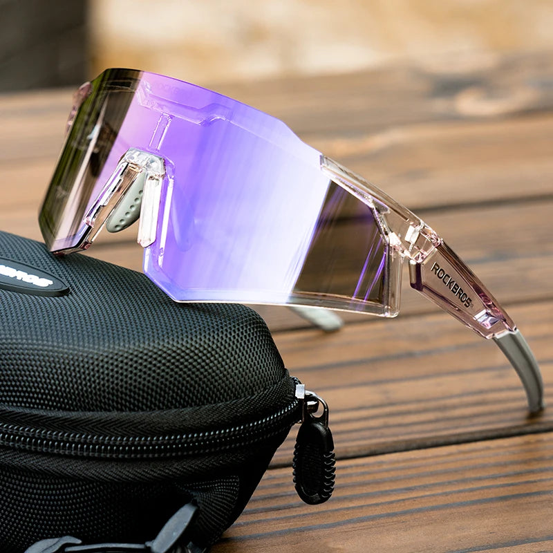 ROCKBROS Bicycle Glasses Photochromic / Polarized Lens Bike Sunglasses Eyewear Sun Protect Sports MTB Road Adult Cycling Glasses - Maliame Store