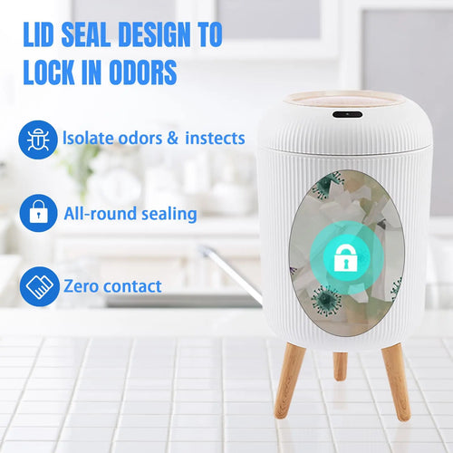 Automatic Trash Can with Lid - Maliame
