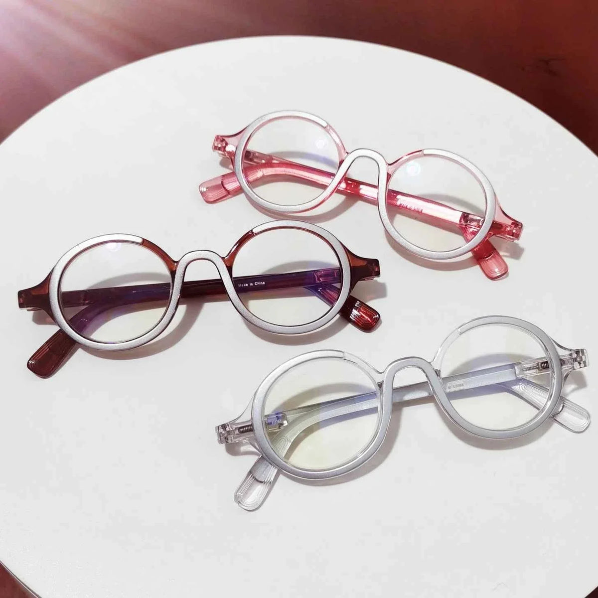Reading Glasses Men 0 To +4.0 Glasses Spring Leg Prescription Glasses Round Frame Presbyopia Glasses Women Eyeglasses - Maliame Store