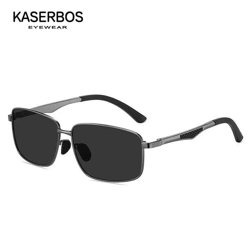 Men Sunglasses Aluminum Magnesium Men's Polarized Sunglasses UV400 Protective Square Lens Night Driving Outdoor Man Sun Glasses - Maliame Store