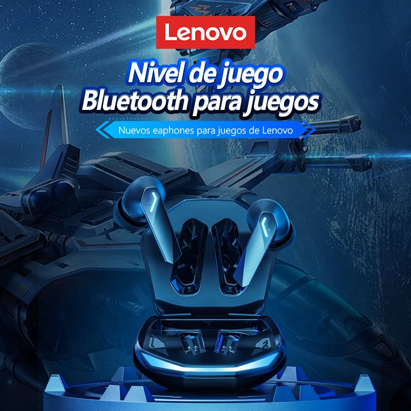 Choice Lenovo GM2 Pro Earphone Bluetooth 5.3 Headphones with Mic 9D Stereo Pro 6 Earbuds Dual Modes Music Game Wireless Headset