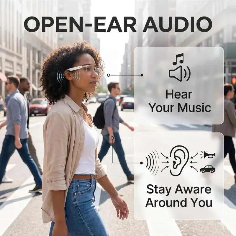 Bluetooth Smart Glasses with Photochromic Lenses