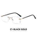 JMISUS Progressive Eyeglasses for Men Women Rimless Rectangle Optical Glasses Multifocal Lenses for Reading and Computer Use - Maliame Store