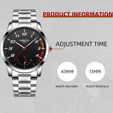 NIBOSI Car Wheel Watch for Men - Stylish and Durable Timepiece