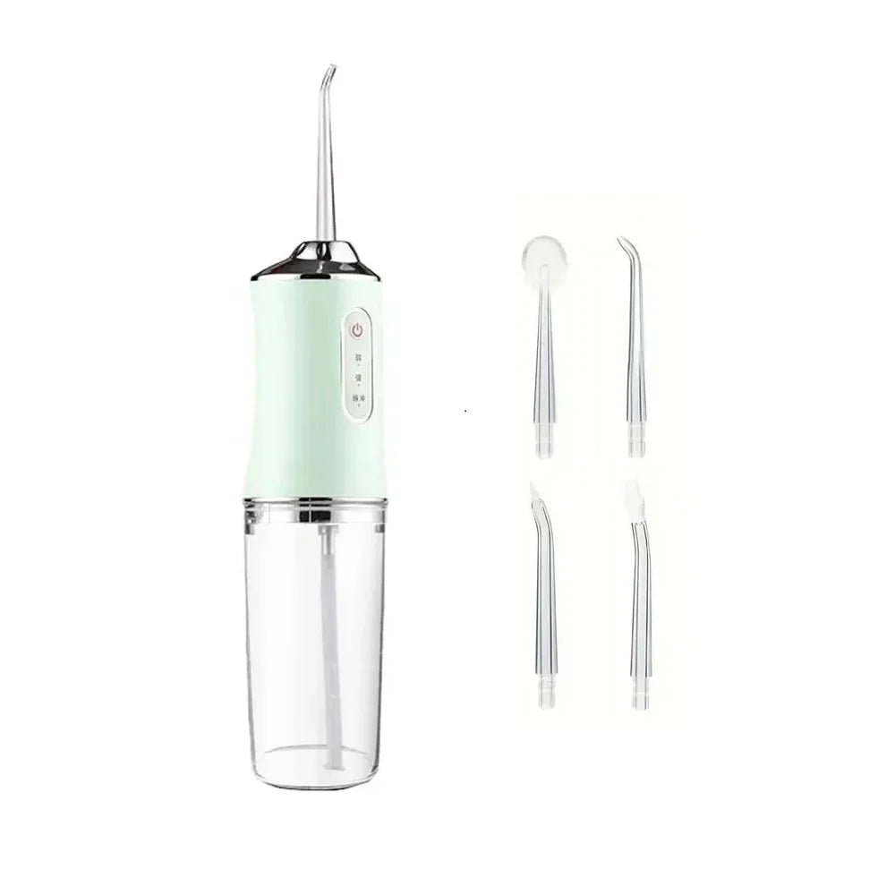 Portable Smart Electric Oral Irrigator Water Flosser 4 Jets 3 Modes Rechargeable Dental Water Jet Irrigator Dental Teeth Cleaner - Maliame Store
