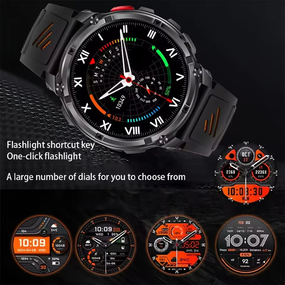 Montre Connectée T-Rex3 Pro – GPS, 5ATM Étanche, Boussole, Batterie 1100mAh, Sport Outdoor