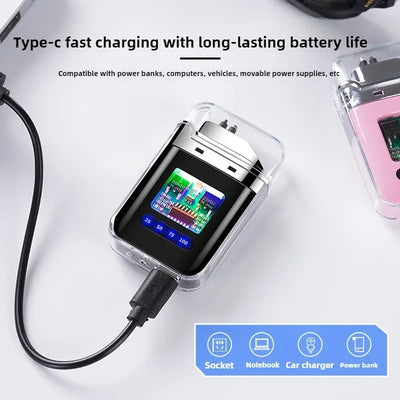 Rechargeable Electric Double Arc Lighter for Versatile Ignition