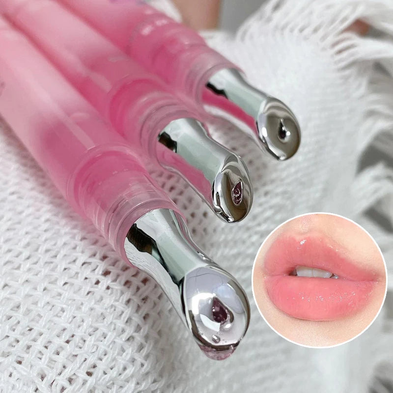 Peach Lip Oil Moisturizing Glass Lip Gloss Fragrance Non-sticky Lip Tint Lips Plumper Autumn and Winter Lips Care Serum Primer - Maliame Store